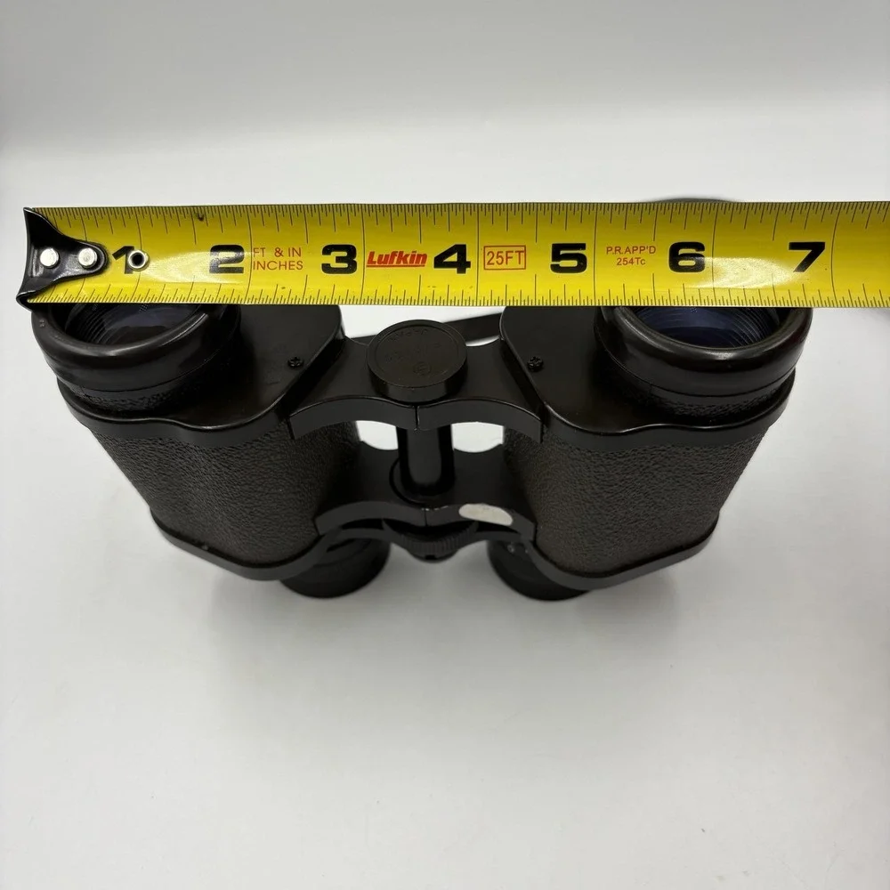 Vintage Focal Comfort-Vue 7x35 Binoculars Wide Angle Coated Optics Japan Black